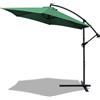 Ombrellone Decentrato Lato da Giardino Protezione Solare Parasole 300cm Verde