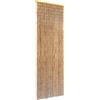 vidaXL Tenda Antimosche per Porte in Bambù 56x185 cm