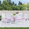 vidaXL Cuscini per Sedia da Giardino 6 pz Rosa 50x50x3 cm in Tessuto