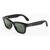 Ray-Ban Meta Gen 3 Wayfarer - Occhiali Smart AI - Nero Opaco - L | Oltre 8 h di batteria, array a 6 microfoni, montatura sottile - lenti Transitions® da trasparenti a Verde Grafite