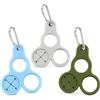 JAPORIA 3 Pezzi MoschettonE Multifunzione, Silicone Porta Borraccia Cintura | Compatto e Pratico, Resistente a la Deformación, Versatile, per Borracce Asciugamano Zaino Campeggio Escursionismo