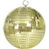 FIESTAS GUIRCA | Sfera a Specchi Oro (200 mm) - Decorazione per Feste Disco per Celebrazioni degli Anni '70 e '80 - Ideale per Ambienti Retrò e Tematiche Discoteca - Oro