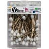 Yline 100 spille da tappezzeria con testa in plastica bianco ca. 60 mm aghi per g