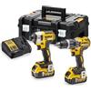 DEWALT* KIT DI ATTREZZI DCD796+DCF887 2*5.0AH TSTAK II - DW DCK266P2T