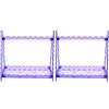 Portable Durable Ps Plastic Pipette Stand Purple for Laboratory Storage 2Pcs