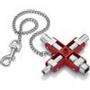 KNIPEX* CHIAVE UNIVERSALE PER TUTTI I QUADRI DI DISTRIBUZIONE STANDARD - KN 00 11 06