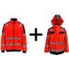 BETA_VW* GIACCA IMPERMEABILE CON FODERA, ARANCIONE, TAGLIA XL - BE JK433/XL