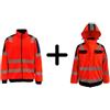 BETA_VW* GIACCA IMPERMEABILE CON FODERA, ARANCIONE, TAGLIA M - BE JK433/M