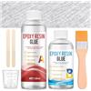Weilaok Kit Vetroresina, Vetroresina Kit Riparazione, Resina Epossidica + 1m² Tappetino