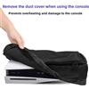 Cover per for antipolvere in nylon nero per for sony per for ps5 per console