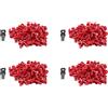 No 400PZ Rosso RJ45 Port Ethernet LAN Hub Dust Cover Plug Blockout Protector1423