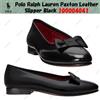 Polo Ralph Lauren Paxton pantofola in pelle nera 100004041 taglia uomo