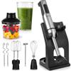 LEHMANN Set Frullatore a Immersione Multifunzione 6 in 1 con Supporto 2000 W 12