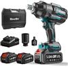 Seesii Avvitatore a Impulsi 1600Nm, 3/4'' Avvitatori a Massa Battente Brushless
