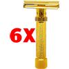 Rex Supply Co 6 X Rex Supply Co rasoio di sicurezza regolabile slant Konsul Deluxe Gold-109G