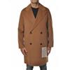 AMARANTO Uomo Cappotto Over Beige Taglia 50