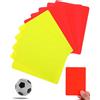 Huvzor 10 Pezzi Cartellini Arbitro Calcio, Carte Gialle e Rosse per Arbitri, Strumento