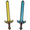 Ourdort 2 Pezzi Spade Gonfiabili Pixel,93cm Spada Pixel Gonfiabile