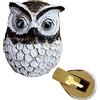 memeyou Nascondere una chiave all'aperto Cacciatori di chiavi impermeabile Cassaforte di archiviazione Lock Box per fuori giardino Ornamento giardino di grandi dimensioni Design Casa di ricambio Holder Owl