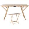 FRASCHETTI TAVOLI TAVOLO PIEGHEVOLE IN LEGNO CM. 140X70H72 ARREDAMENTO ESTERNO