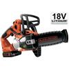 BLACK+DECKER MOTOSEGHE A BATTERIA LITIO 18V 2Ah B+D GKC1820 L20 20 CM 1 BATTERIA