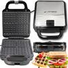 Artronix Grande grill elettrico, piastra per waffle, tostapane multifunzione 3 in 1 da 14