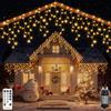 Does not apply Luci Natale Esterno Cascata, 8.25M 264 LED Tenda Luminosa, Luci Natalizie Da Est