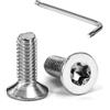Tunejoy Viti a Testa Svasata M4 x 12 mm Vite Torx Bullone a Macchina in Acciaio