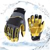 Vgo 20 °C guanti invernali in pelle foderati uomo(CA7724FW M) Grigio pelle