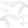 6Pcs Clear Silicone Nose Pads for Eyeglasses Easy Install Durable Set