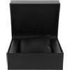 Single Slot Watch Box Black PU Travel Case with Velvet Lining