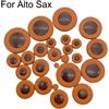 Sax Leather Pads Migliora il suono del per tuo sax con 25 cuscinetti in di alta qualità 14 mis