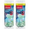 Vileda SuperMocio Microfibre & Clean ricambio, confezione da 2, compatibile con