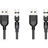 No 2X 540 Magnetico Micro-USB Tipo C Caricatore Magnetico per Telefono A 8991