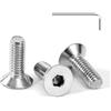 Tunejoy Viti a Testa Svasata M4 x 12 mm Vite a testa svasata Brugola Bulloni in Acciaio