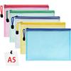 Vicloon Sacchetto Di Zip, 5pcs Sacchetto Di Documenti Portatile in Formato A5 Fo