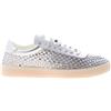 BACK 70 scarpe donna sneaker Strass Big Smart in pelle e mesh ARGENTO