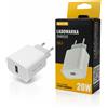 Magic Lights Caricabatterie da parete USB Fast Magic Lights 20W a ricarica rapida, bianco, po