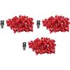 No 300PZ Rosso RJ45 Port Ethernet LAN Hub Dust Cover Plug Blockout Protector8852