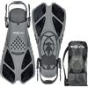 ACTIV SPACE Tauch- und Schwimmflossen, verstellbar 43/47 - grau/schwarz