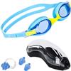 ACTIV SPACE Kinderschwimmbrille fürs Schwimmbad ANTI-FOG - blau+gelb OK03