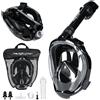 ACTIV SPACE Vollgesichts-Tauchmaske ohne Schnorchel - S/M - schwarz M03