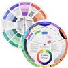 Reqag 2 pezzi ruota dei colori, wheel, giradischi cerchio tascabile per pittura, desig