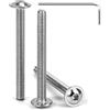 Tunejoy Viti a Testa Bombata con Flangia M4 x 40 mm Vite a Testa Esagonale Bullo