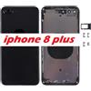 SCOCCA VETRO POSTERIORE BACK COVER HOUSING IPHONE 8 PLUS nero