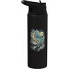 Vintage Ying Yang Phoenix Moon Fire Bird Phoenix Ululando Luna Vintage Ying Yang Phoenix Luna Foresta Stainless Steel Insulated Water Bottle
