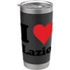 Italia Cities Towns Tourism Merch Tees A Souvenir italiano I Heart Lazio Italy Love Bicchiere termico in acciaio inox doppia parete