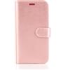 Cover Astuccio Wallet Flip Per Nokia C10 C20 In Pelle Sintetica Nero Oro Rosé