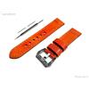 NICKSTON Arancione Spazzolato Pelle Fascia per Garmin Approach S50,S44,S40 & D2 Air -B20