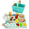 Lelin Cestino da picnic con accessori - menta
